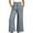 Gray, variant on Lovskoo 2024 Women's Full Length Cotton and Linen Pants Casual Slim High Elastic Waist Color Sports Pants Black