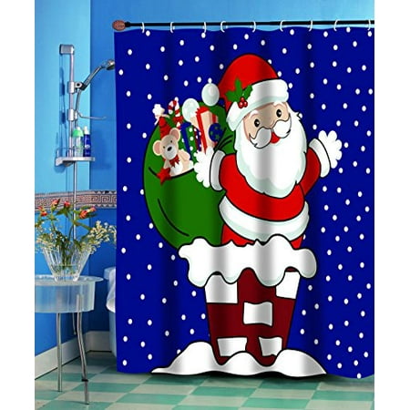 Merry Christmas Bathroom Wish Collection Holiday Fabric Shower