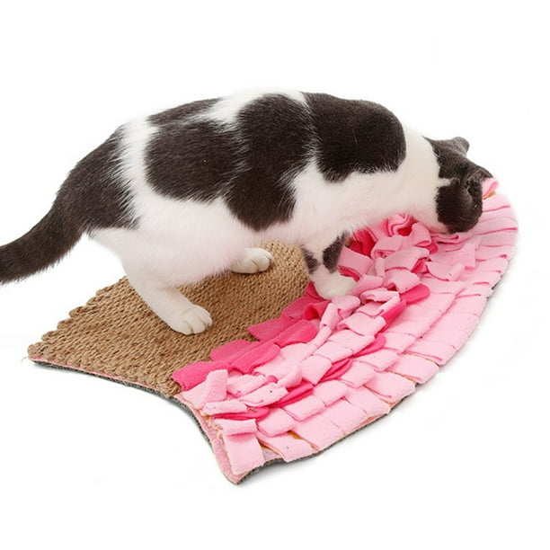 Fishtail Cat Scratching Carpet Natural Jute Cat Grinding Claw Mat