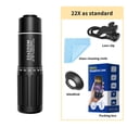 thumbnail image 4 of El teleobjetivo 22x de un telescopio monocular se puede utilizar para fotografías en pantalla completa con un telescopio de un solo tubo externo para teléfono inteligente., 4 of 7