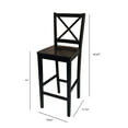 thumbnail image 6 of TMS Virginia Cross-Back 30" Bar Stool, Set of 2, Multiple Colors, 6 of 6