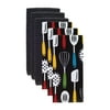 Solid and Print Kitchen Towel, Six Pack, Utensils