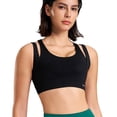 thumbnail image 4 of Womens Bras Sports Fitness Bra Yoga Running Bra Dry Wicking Bra Sports Bras for Women Black M, 4 of 6