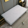 thumbnail image 3 of Dowbom Super Stretch Futon Cover Full size,Jacquard Armless Sofa Bed Slipcover with Elastic Bottom Furniture Protector Anti-Slip Washable Futon Slipcover for Foldable Couch bed-M(47"-59")-light grey, 3 of 7