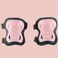 thumbnail image 2 of Casco EPS, rodilleras, coderas y muñequeras para patineta, scooter y ciclismo, color rosa M, perfecto para niños de 6 a 14 años, equipo de protección, 2 of 5