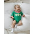 thumbnail image 5 of Miaouyo Infant Baby Girl Christmas Romper 0 3 6 12 18 Months Gingerbread Embroidered Plaid Ruffle Trim Long Sleeve Bodysuit Cute Winter Fall Clothes, 5 of 9