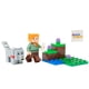 thumbnail image 1 of Miniset LEGO Minecraft de juguete: minifigura de Alex con lobo, 1 of 7