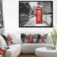 thumbnail image 3 of Design Art Red London Telephone Booth Framed Canvas Art Print, 3 of 3