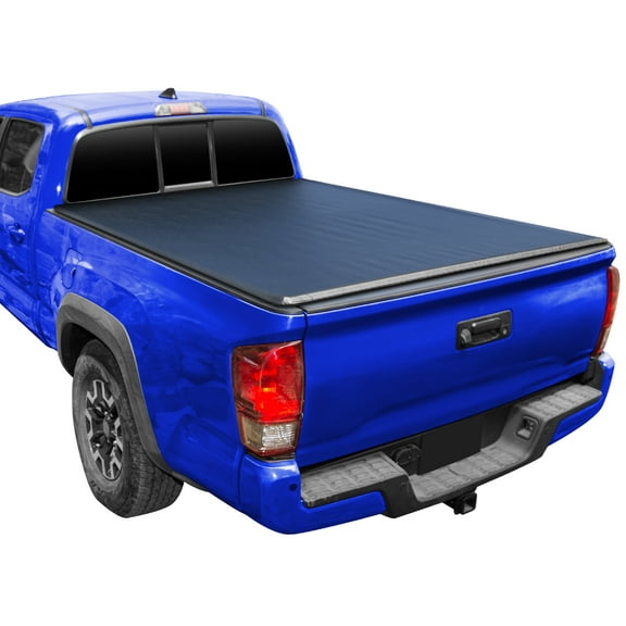 Spec-D Tuning Soft Roll-Up Tonneau Cover Compatible with 2016-2023 Toyota Tacoma double cab with 60", 5FT Short Bed