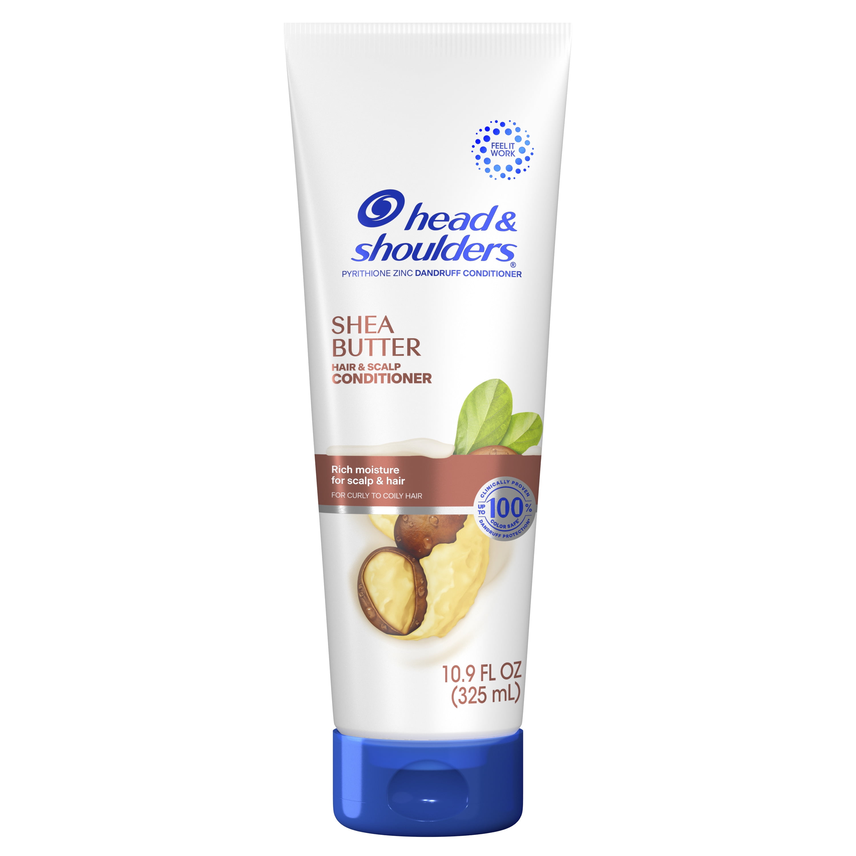 (3 pack) Head & Shoulders Dandruff Conditioner Cream, Shea Butter, 10.9 fl oz