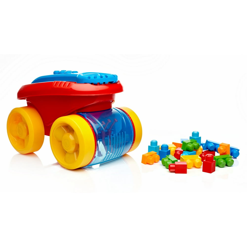 Mega Bloks First Builders Block Scooping Wagon (Blue)