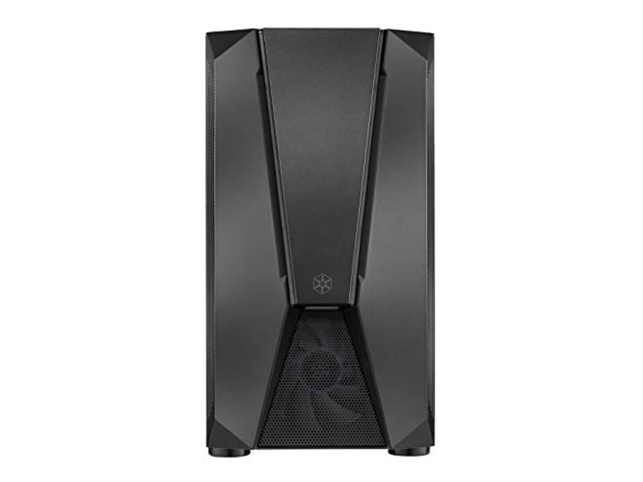 silverstone technology stylish and distinct tempered glass micro-atx gaming chassis fara v1m pro