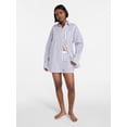 thumbnail image 4 of No Boundaries Cotton Boxer Sleep Shorts, 3" Inseam, Women's XS-XXL, 4 of 5