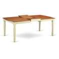 thumbnail image 5 of DOPL5-WHI-W East West Furniture 5 Piece Dining Room Furniture Set- a Rectangle Table and 4 Dining Chairs, Buttermilk & Cherry (Seat Option), 5 of 5
