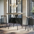 thumbnail image 4 of Lavish Home 24-Inch Barstools with Hairpin Legs, Dark Walnut, Set of 4, 4 of 8