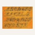 thumbnail image 1 of MakerAid® 1-1/4" Cursive Alphabet Easy Trace Reusable Pattern, 1 of 3