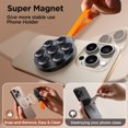 thumbnail image 3 of Soporte Agarre WDOplteas para Caja Con Soporte Magnético para Con Ventosa para IPhone Negro Naranja, 3 of 9