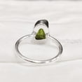 thumbnail image 5 of Natural Peridot Ring, Rough Peridot Gemstone Ring, August Birthstone, Simple Plain Ring, 925 Sterling Silver, Womens Ring, Christmas, Thanksgiving, Handmade, Statement Jewelry, Rough Gemstone Jewelry, 5 of 5