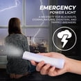 thumbnail image 3 of Westek Emergency Light, 2 Pack - Multi-Function LED Rechargeable Flashlight, Power Failure Light and Night Light - Must-Have Power Outage Lights, Ideal for Storms, Blackouts - NL-PWFL AmerTac, 3 of 9