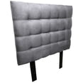 thumbnail image 3 of Cabecera Abotonada Queen El Bazar Store Roma Lino Gris Plata Moderna, 3 of 4