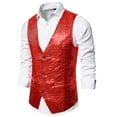 thumbnail image 4 of LYXSSBYX Winter Jackets for Men Clearance Men's Autumn and Winter Fashion Personality Sequins Casual Vest Jacket, 4 of 5