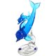 thumbnail image 2 of Adorno de delfín de cristal (1 unidad) - Figura decorativa de escritorio, 2 of 7