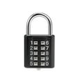 thumbnail image 1 of Uxcell 10-Digit Combination Padlock Push Button Lock, for Locker Cabinet Black, 1 of 6