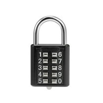 Uxcell 10-Digit Combination Padlock Push Button Lock, for Locker Cabinet Black