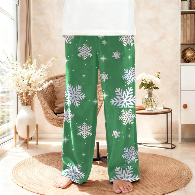 Pantalones largos de franela a cuadros, térmicos, casuales, de moda, para niños y niñas.