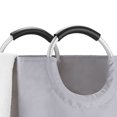 thumbnail image 3 of Cesta de ropa sucia Bolsa de lavandería plegable impermeable para dormitorio familiar (gris claro), 3 of 7