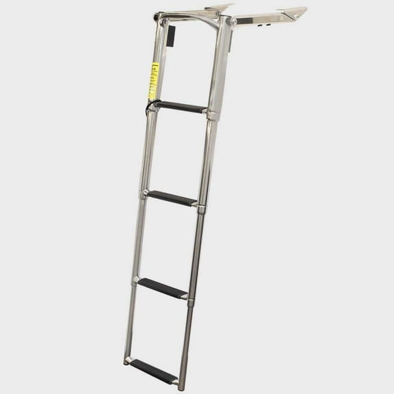 Garelick Marine Boat Telescoping Ladder 49.518 | 4 Step 43 1/2 Inch SS