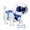 Blue, variant on M Buder Robot Dog Toys Interactive Intelligent Puppy with Music Light Dancing Programmable Stunt Features for Kids Birthday Gifts (Blue) - 9.1 x 7.1 x 3.9 inches / 23 x 18 x 10 cm