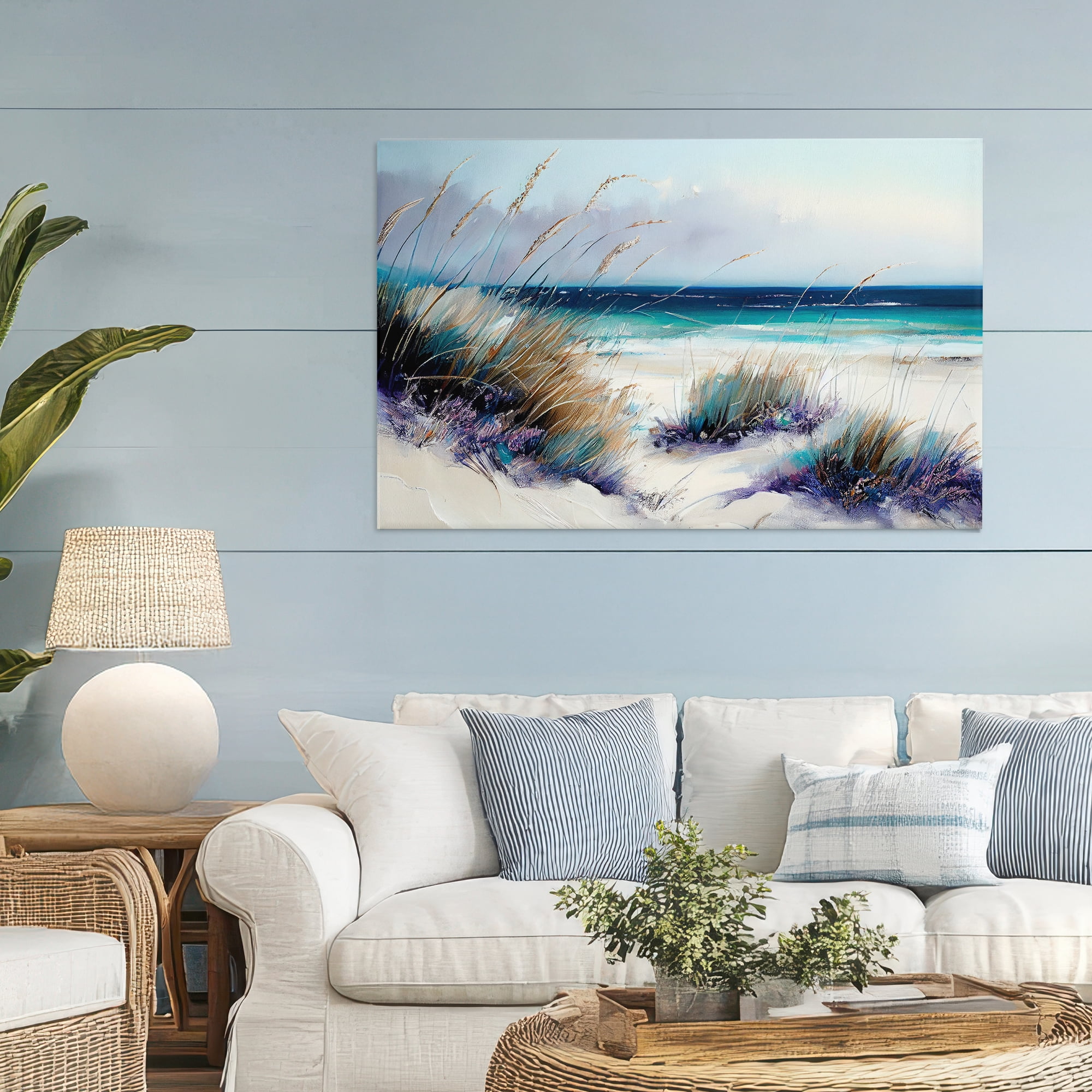 Euphoria Beach Dunes Canvas Wall Art, design by Sasha
