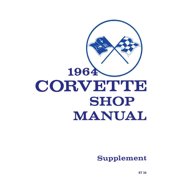 Detroit Iron OEM 1964 Chevy Corvette Shop Manual Supplement to 1963 Corvette Shop Manual