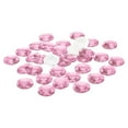 thumbnail image 1 of Unique Bargains Strass Acryliques Ronds à Dos Plat de 30 mm, Lot de 50 Gemmes Rondes en Plastique pour Fabrication de Bijoux de Costume, Rouge Rose, 1 of 6