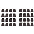 thumbnail image 1 of 32 Piezas Protectores de Suelo para Patas de Silla de Silicona Marrón, Tapas Cuadradas para Patas de Silla con Fieltro Envuelto, Adecuado Para: 0,55 Pulgadas-0,75 Pulgadas, 1 of 5