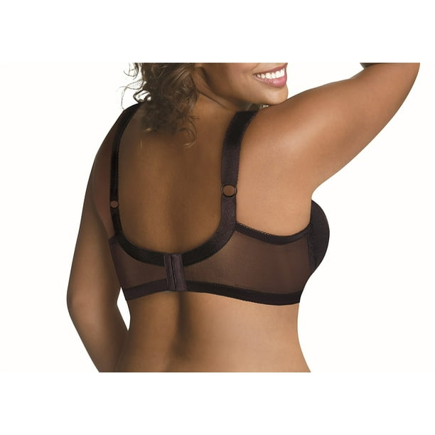 JUST MY SIZE Comfort Shaping Women`s Wirefree Bra, 46C, Black at