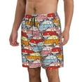 thumbnail image 2 of Logiee Cute Cars Print Mens Swim Trunks Quick Dry Board Shorts,Breathable Hawaii Beach Shorts Swimwear Bathing Suits-Small, 2 of 6