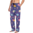 thumbnail image 4 of GZHJMY Elephant Pajama Pants for Men, Lounge Pants Lightweight Men Pajama Bottoms with Drawstring Pockets, Christmas New Year Birthday Gifts, Large, 4 of 6