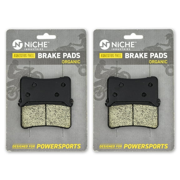 Niche Front Brake Pad Set for Honda CBR1000R ABS Organic Motorcycle 2 Pack 519-KPA2664D
