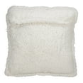 thumbnail image 4 of SARO LIFESTYLE Sequin + Sherpa Throw Pillow, 18", Silver, 4 of 4