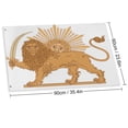 thumbnail image 2 of Large Old Iran Historic Flag Party Single-sided Printing Banners Double Stitched Durable House Decor for Garden Home Lawn, 2 of 8