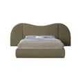 thumbnail image 7 of Meridian Furniture Everest Olive Green Boucle Fabric Queen Bed, 7 of 7