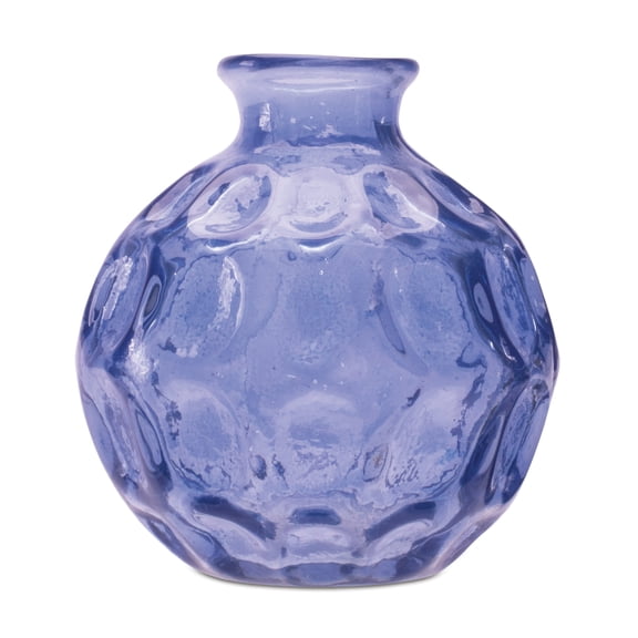Melrose Bubble Glass Bud Vase - 4.25" - Set of 2