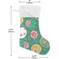 thumbnail image 2 of Coolnut Christmas Stocking Personalized Cactus Large Candy Stocking Hanging Gift Xmas Stockings Decoration 2PCS for Family Holiday Party Ornaments Decor Fireplace, 2 of 7