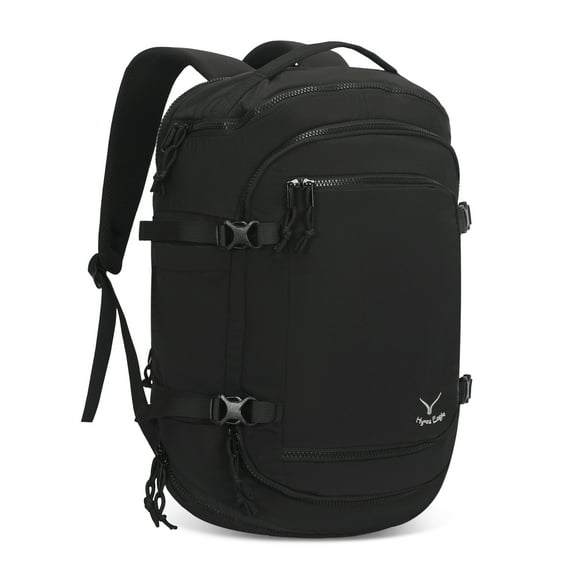 Hynes Eagle 20L Travel Backpack Lightweight Water-Resistant Flight Approved Carry On, Black