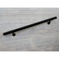 thumbnail image 2 of Aluminum Handrail Direct AHR Aluminum Wall Handrail w/ Mounts (14' Length,Black Sand) USA Made, 2 of 5