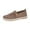 Coffee, variant on Womens Knit Slip on Flats Metal Buckle Round Toe Breathable Lightweight Espadrille Style Casual Shoes Coffee