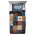 thumbnail image 3 of Netflix Stranger Things Nostalgia 2 piece Multicolor Quilt and Sham Bedding Set, Twin/Full, 3 of 11