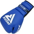 thumbnail image 3 of RDX Professional Boxing Fight Gloves, APEX Lace-Up Competition Fighter Gloves, Super Skin Maya Hide Leather, Padded Wrist Support, Multi-Layered, Traditional Extra Long Laces for Firm Secure Fit, 3 of 9